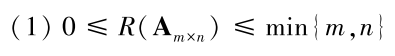 考研数学公式：矩阵的秩